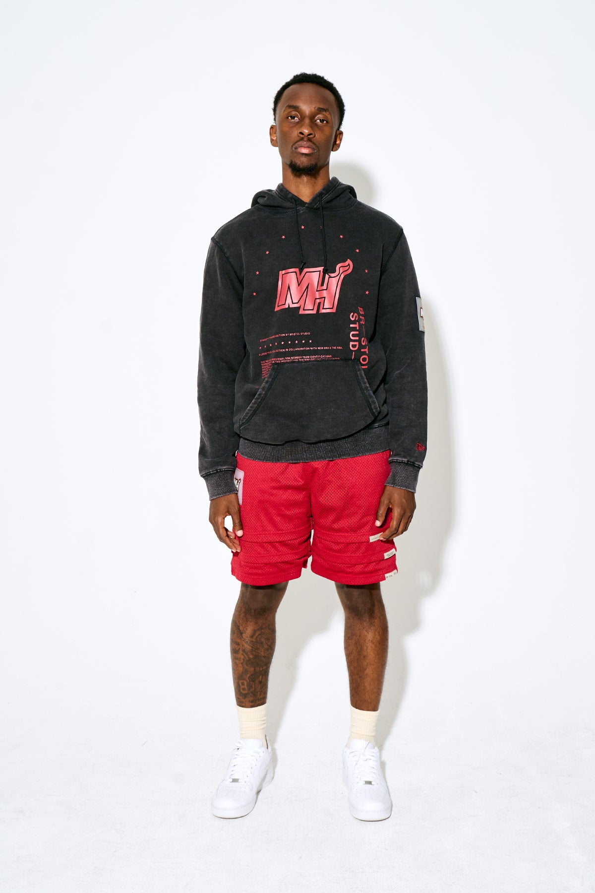 Triple Hem Shorts — Heat