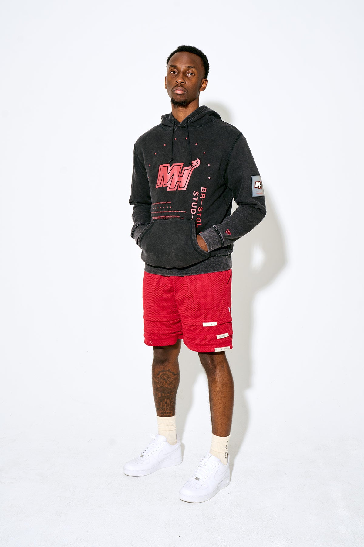 Triple Hem Shorts — Heat